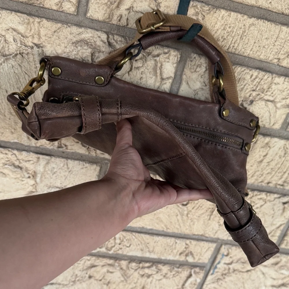 Fossil Rare Emily Crossbody Leather Bag Messenger Brown